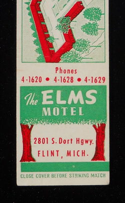 Elms Motel (America Inn) - MATCHBOOK (newer photo)